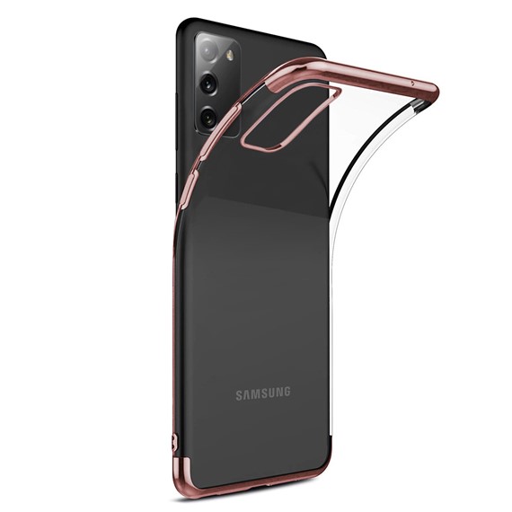 Microsonic Samsung Galaxy Note 20 Kılıf Skyfall Transparent Clear Rose Gold 2