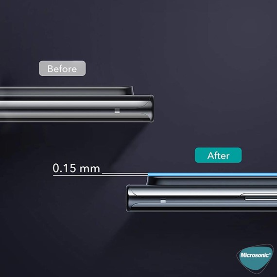 Microsonic Samsung Galaxy Note 20 Ultra Kamera Lens Koruma Camı V2 Siyah 3