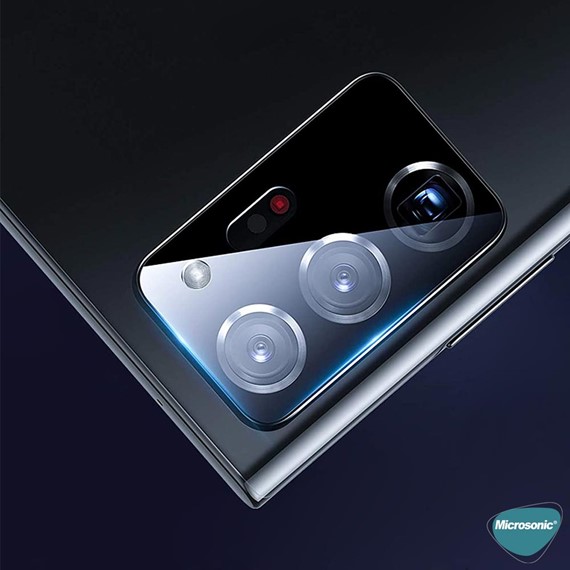 Microsonic Samsung Galaxy Note 20 Ultra Kamera Lens Koruma Camı V2 Siyah 4