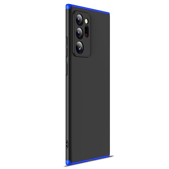 Microsonic Samsung Galaxy Note 20 Ultra Kılıf Double Dip 360 Protective Siyah Mavi 2