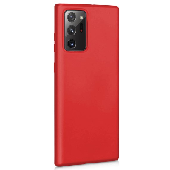 Microsonic Matte Silicone Samsung Galaxy Note 20 Ultra Kılıf Kırmızı 2