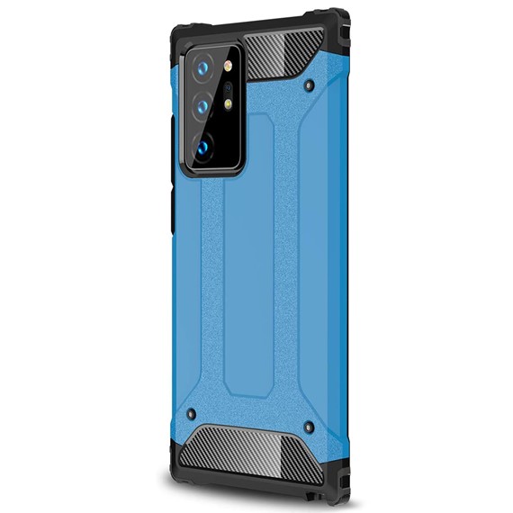 Microsonic Samsung Galaxy Note 20 Ultra Kılıf Rugged Armor Mavi 2