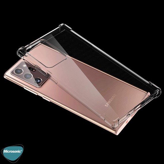 Microsonic Shock Absorbing Kılıf Samsung Galaxy Note 20 Ultra Şeffaf 4