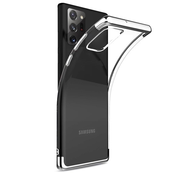 Microsonic Samsung Galaxy Note 20 Ultra Kılıf Skyfall Transparent Clear Gümüş 2