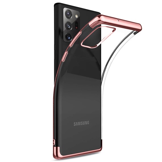Microsonic Samsung Galaxy Note 20 Ultra Kılıf Skyfall Transparent Clear Rose Gold 2