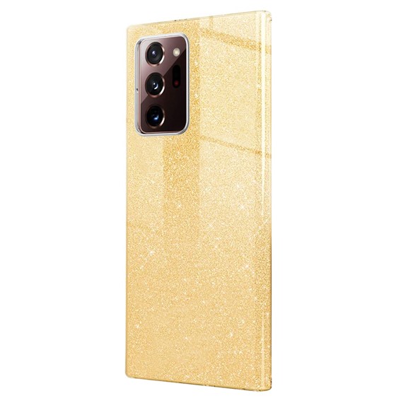 Microsonic Samsung Galaxy Note 20 Ultra Kılıf Sparkle Shiny Gold 2