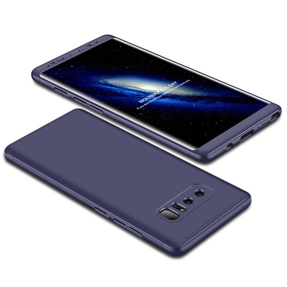 Microsonic Samsung Galaxy Note 8 Kılıf Double Dip 360 Protective Lacivert 3