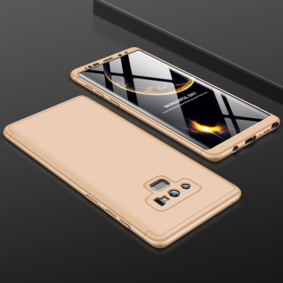 Microsonic Samsung Galaxy Note 9 Kılıf Double Dip 360 Protective Gold 3
