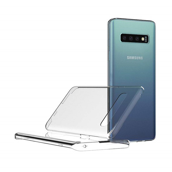 Microsonic Samsung Galaxy S10 Kılıf 6 tarafı tam full koruma 360 Clear Soft Şeffaf 3