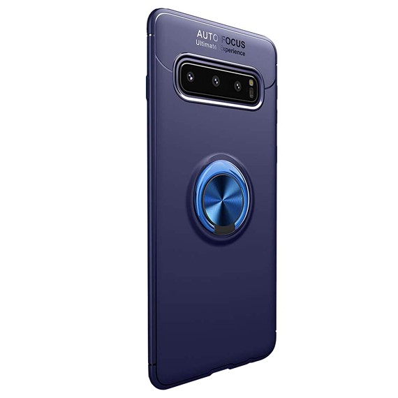 Microsonic Samsung Galaxy S10 Kılıf Kickstand Ring Holder Lacivert 2