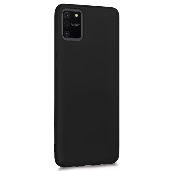 Microsonic Matte Silicone Samsung Galaxy S10 Lite Kılıf Siyah 2