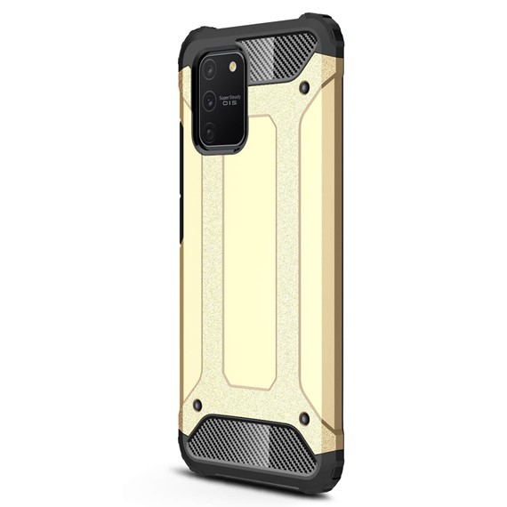 Microsonic Samsung Galaxy S10 Lite Kılıf Rugged Armor Gold 2