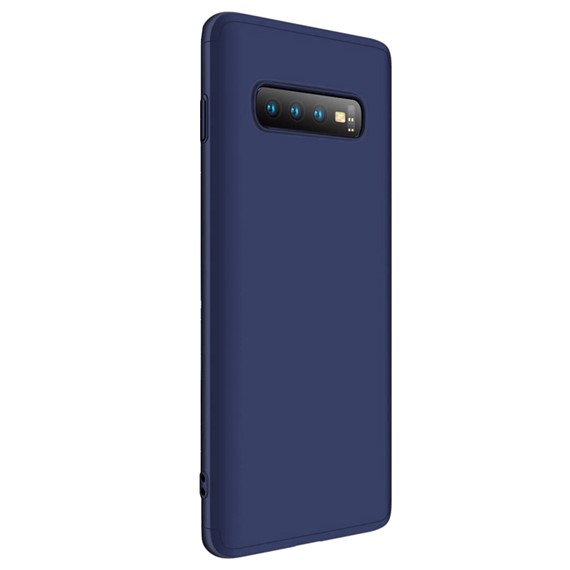 Microsonic Samsung Galaxy S10 Plus Kılıf Double Dip 360 Protective Lacivert 2