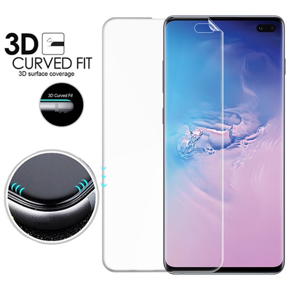 Microsonic Samsung Galaxy S10 Plus Ön Arka Kavisler Dahil Tam Ekran Kaplayıcı Film 3