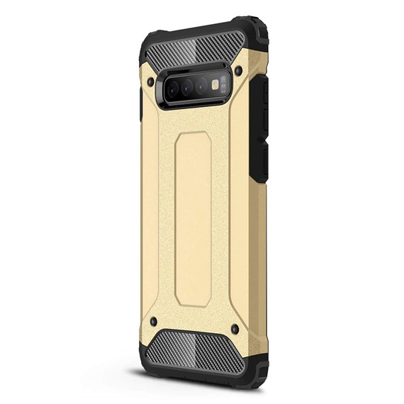 Microsonic Samsung Galaxy S10 Plus Kılıf Rugged Armor Gold 2