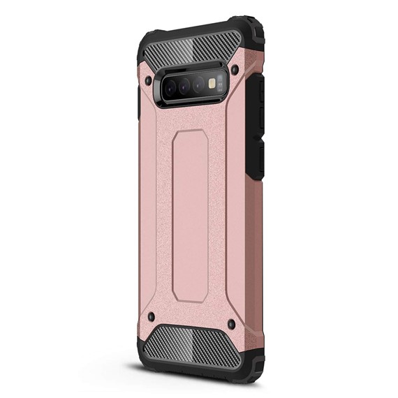 Microsonic Samsung Galaxy S10 Plus Kılıf Rugged Armor Rose Gold 2