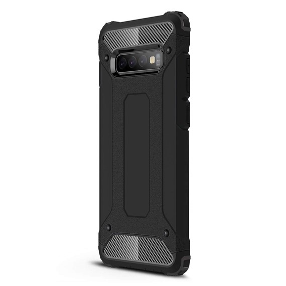 Microsonic Samsung Galaxy S10 Plus Kılıf Rugged Armor Siyah 2