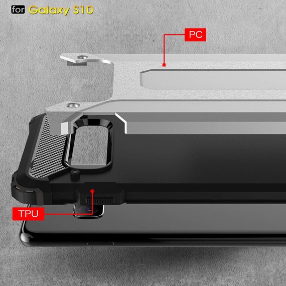 Microsonic Samsung Galaxy S10 Kılıf Rugged Armor Mavi 5