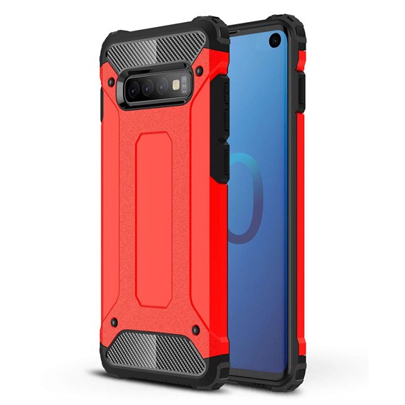 Microsonic Samsung Galaxy S10 Kılıf Rugged Armor Kırmızı 1