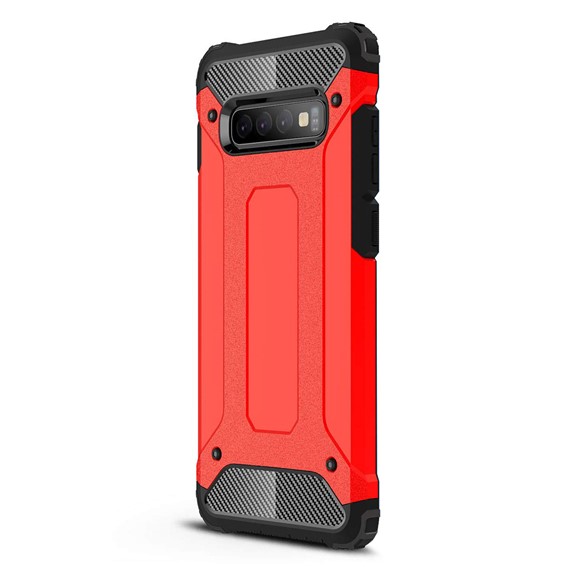 Microsonic Samsung Galaxy S10 Kılıf Rugged Armor Kırmızı 2