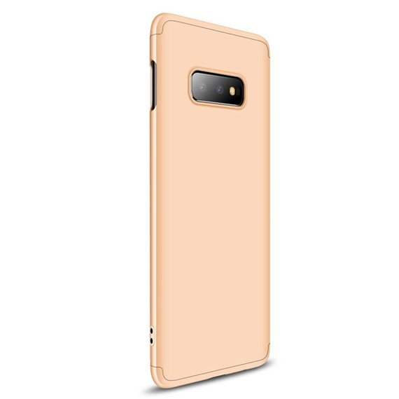 Microsonic Samsung Galaxy S10e Kılıf Double Dip 360 Protective Gold 2