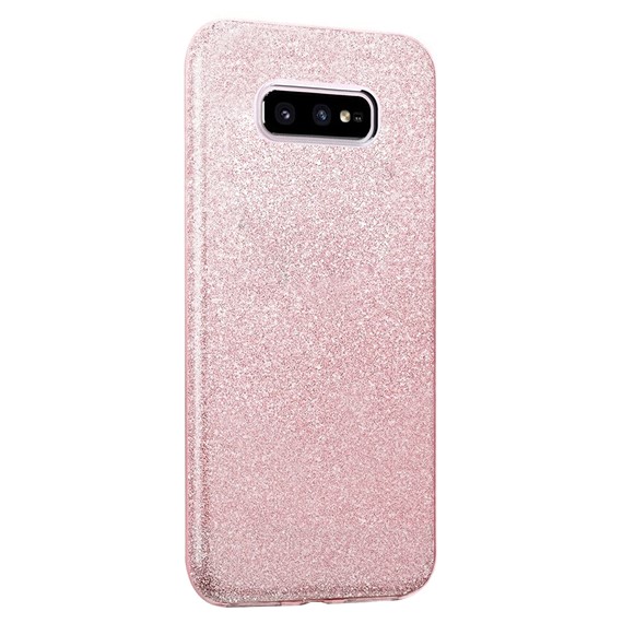 Microsonic Samsung Galaxy S10e Kılıf Sparkle Shiny Rose Gold 2