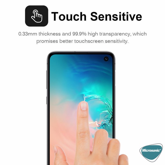 Microsonic Samsung Galaxy S10e Privacy 5D Gizlilik Filtreli Cam Ekran Koruyucu Siyah 3