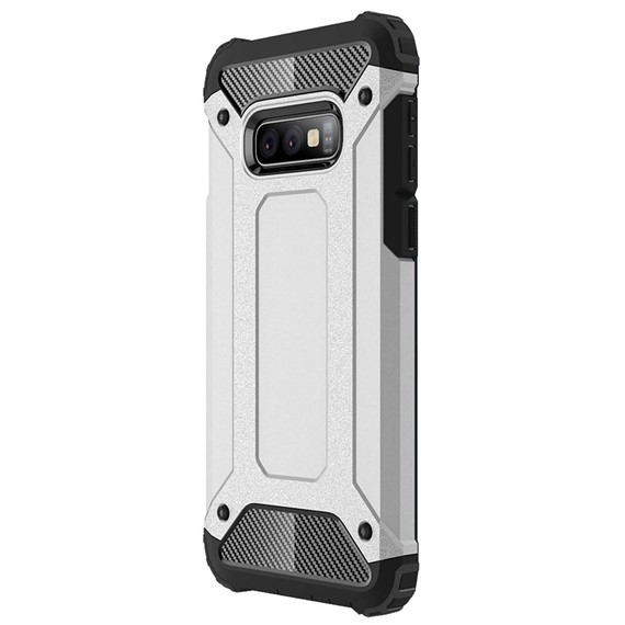 Microsonic Samsung Galaxy S10e Kılıf Rugged Armor Gümüş 2