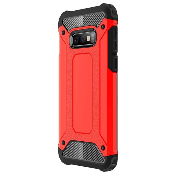 Microsonic Samsung Galaxy S10e Kılıf Rugged Armor Kırmızı 2