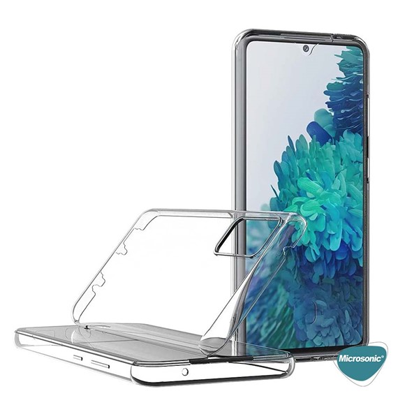 Microsonic Samsung Galaxy S20 FE Kılıf 6 Tarafı Tam Full Koruma 360 Clear Soft Şeffaf 3