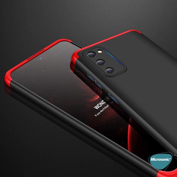 Microsonic Samsung Galaxy S20 FE Kılıf Double Dip 360 Protective Siyah 7