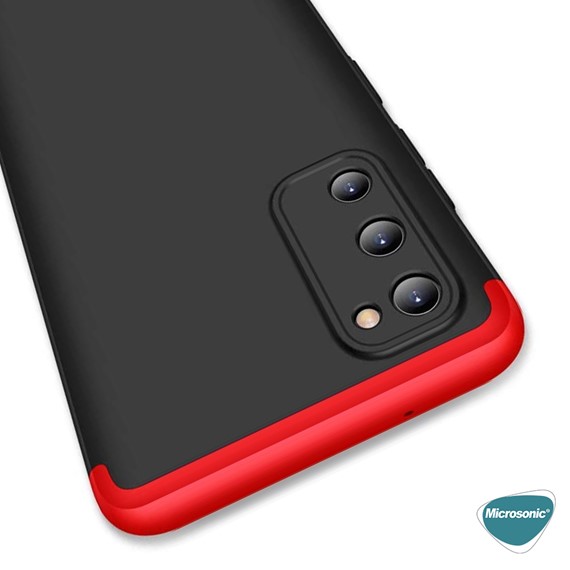 Microsonic Samsung Galaxy S20 FE Kılıf Double Dip 360 Protective Siyah 8