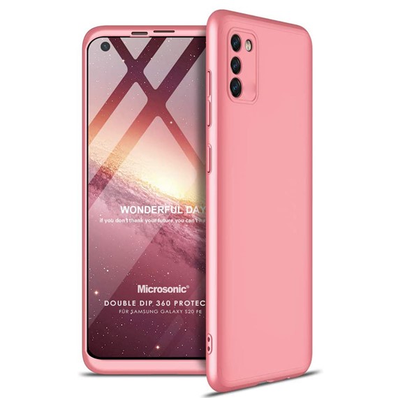 Microsonic Samsung Galaxy S20 FE Kılıf Double Dip 360 Protective Rose Gold 1