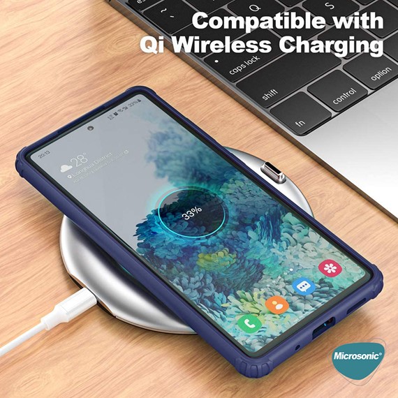 Microsonic Samsung Galaxy S20 FE Kılıf Frosted Frame Kırmızı 5