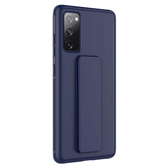 Microsonic Samsung Galaxy S20 FE Kılıf Hand Strap Lacivert 2