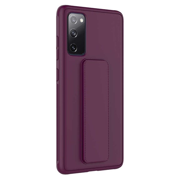 Microsonic Samsung Galaxy S20 FE Kılıf Hand Strap Mor 2