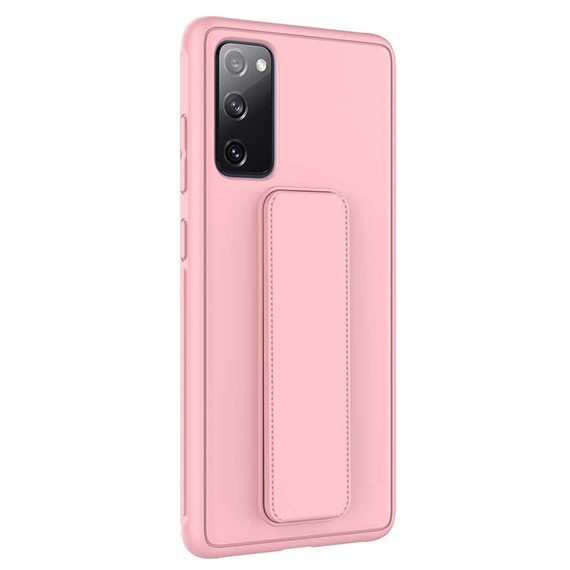 Microsonic Samsung Galaxy S20 FE Kılıf Hand Strap Pembe 2
