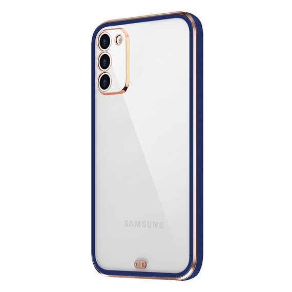 Microsonic Samsung Galaxy S20 FE Kılıf Laser Plated Soft Lacivert 2