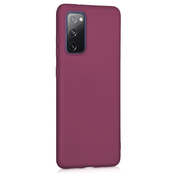Microsonic Matte Silicone Samsung Galaxy S20 FE Kılıf Mor 2