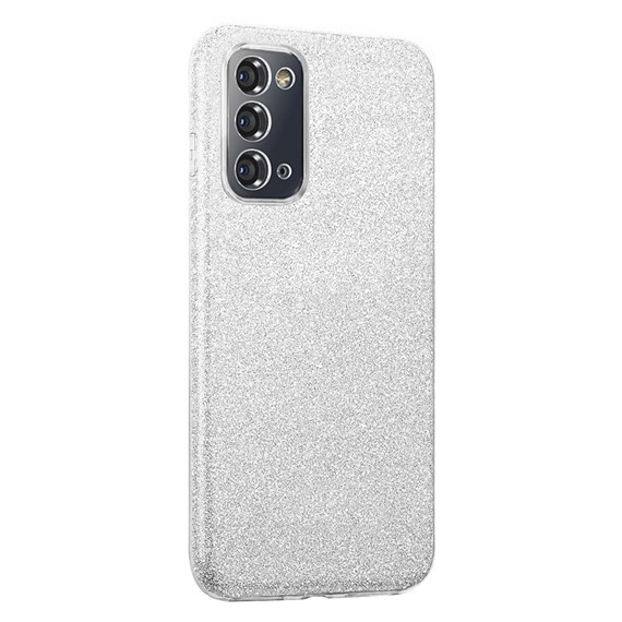 Microsonic Samsung Galaxy S20 FE Kılıf Sparkle Shiny Gümüş 2