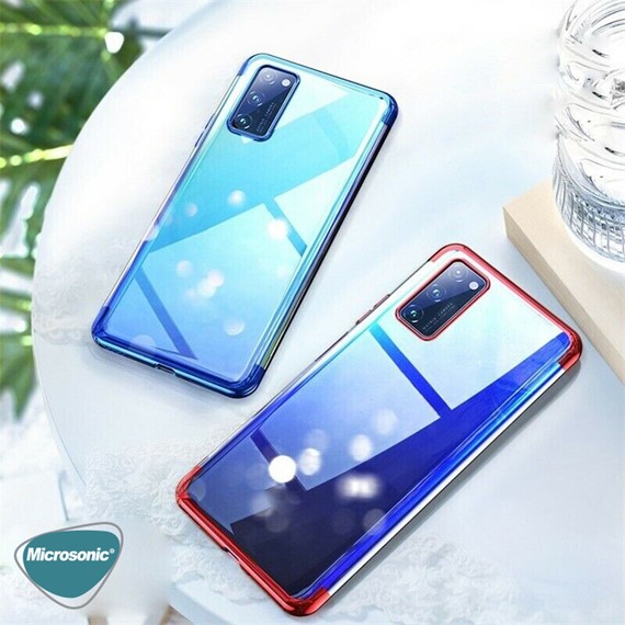 Microsonic Samsung Galaxy S20 Kılıf Skyfall Transparent Clear Gümüş 5