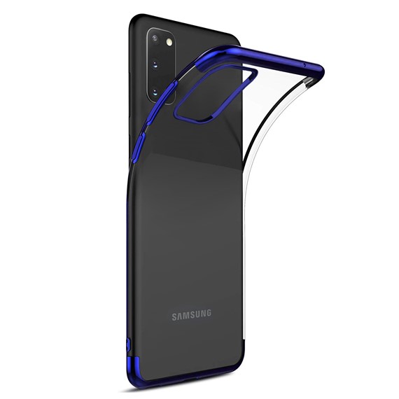 Microsonic Samsung Galaxy S20 Kılıf Skyfall Transparent Clear Mavi 2