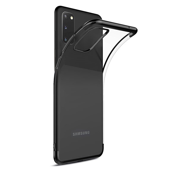 Microsonic Samsung Galaxy S20 Kılıf Skyfall Transparent Clear Siyah 2