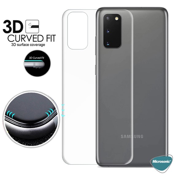 Microsonic Samsung Galaxy S20 Ön Arka Kavisler Dahil Tam Ekran Kaplayıcı Film 2