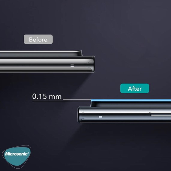 Microsonic Samsung Galaxy S20 Plus Kamera Lens Koruma Camı V2 Siyah 2