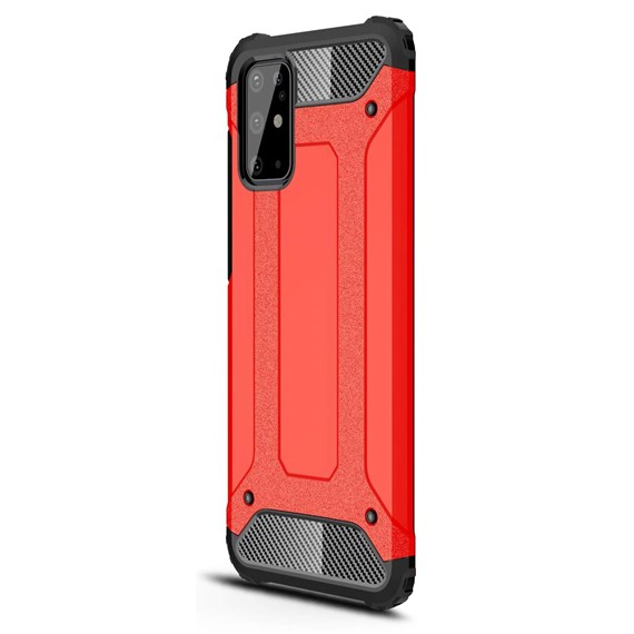 Microsonic Samsung Galaxy S20 Plus Kılıf Rugged Armor Kırmızı 2