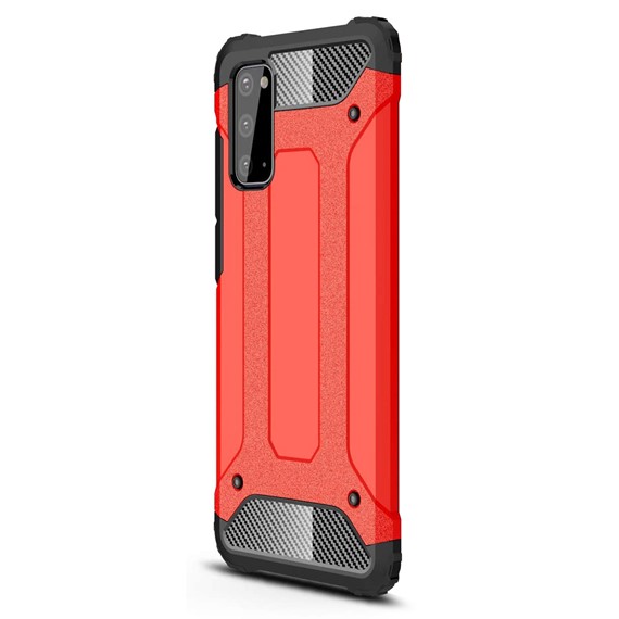 Microsonic Samsung Galaxy S20 Kılıf Rugged Armor Kırmızı 2