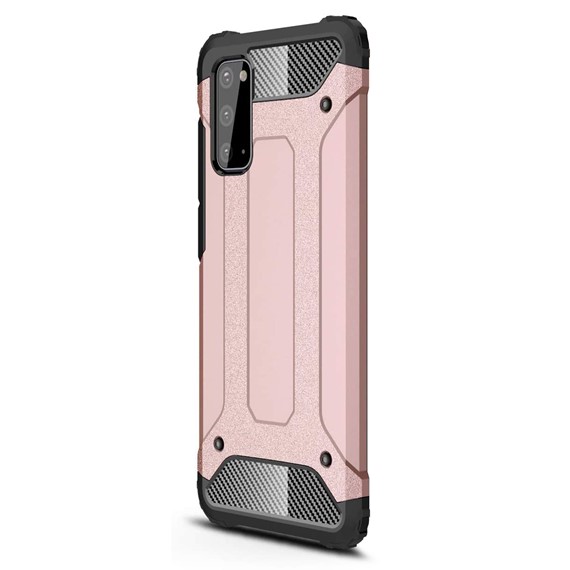 Microsonic Samsung Galaxy S20 Kılıf Rugged Armor Rose Gold 2