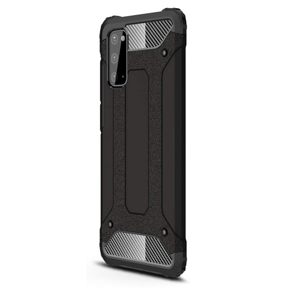 Microsonic Samsung Galaxy S20 Kılıf Rugged Armor Siyah 2