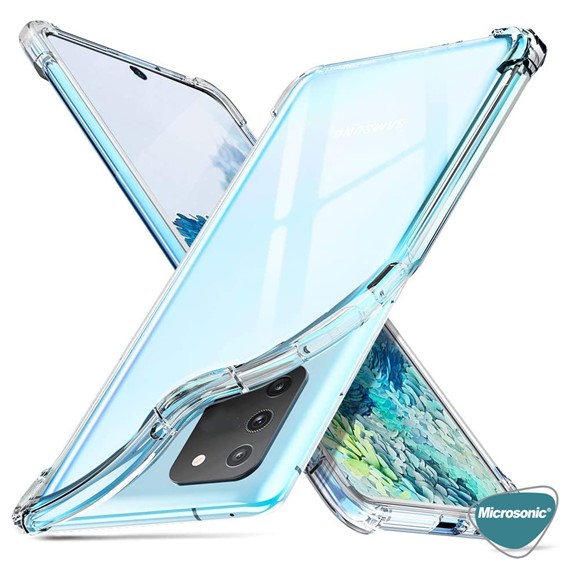 Microsonic Shock Absorbing Kılıf Samsung Galaxy S20 Şeffaf 5